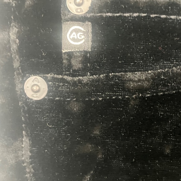 AG black velour skinny trouser pant - Picture 9 of 13